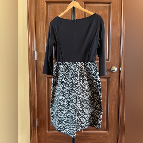Weekend Max Mara Dress with Cropped Sleeves Brown Leopard Size L - Picture 6 of 16